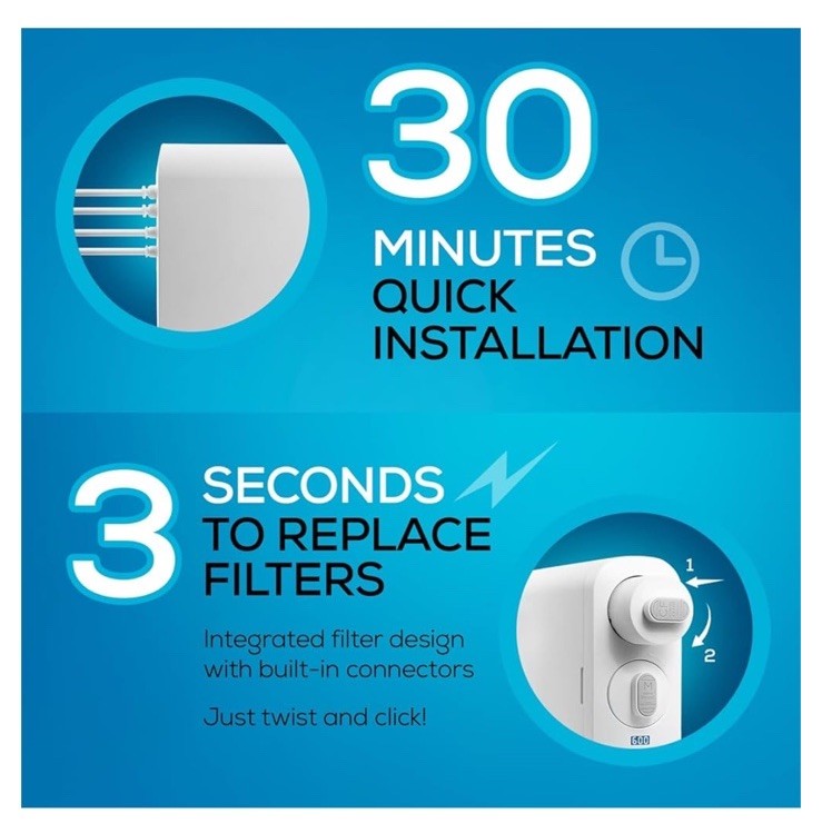 Oasis Osmosis Home - Reverse Osmosis System - Tankless Water Purification System