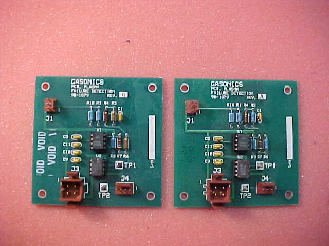 GASONICS PLASMA ASHER PLASMA FAILURE DETECTION PCB, 90-1079, LOT OF 2