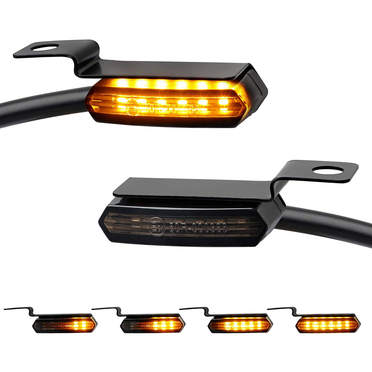 LED Motorcycle Turn Signals Handlebar Light For Harley Sportster 1200 883 Iron A