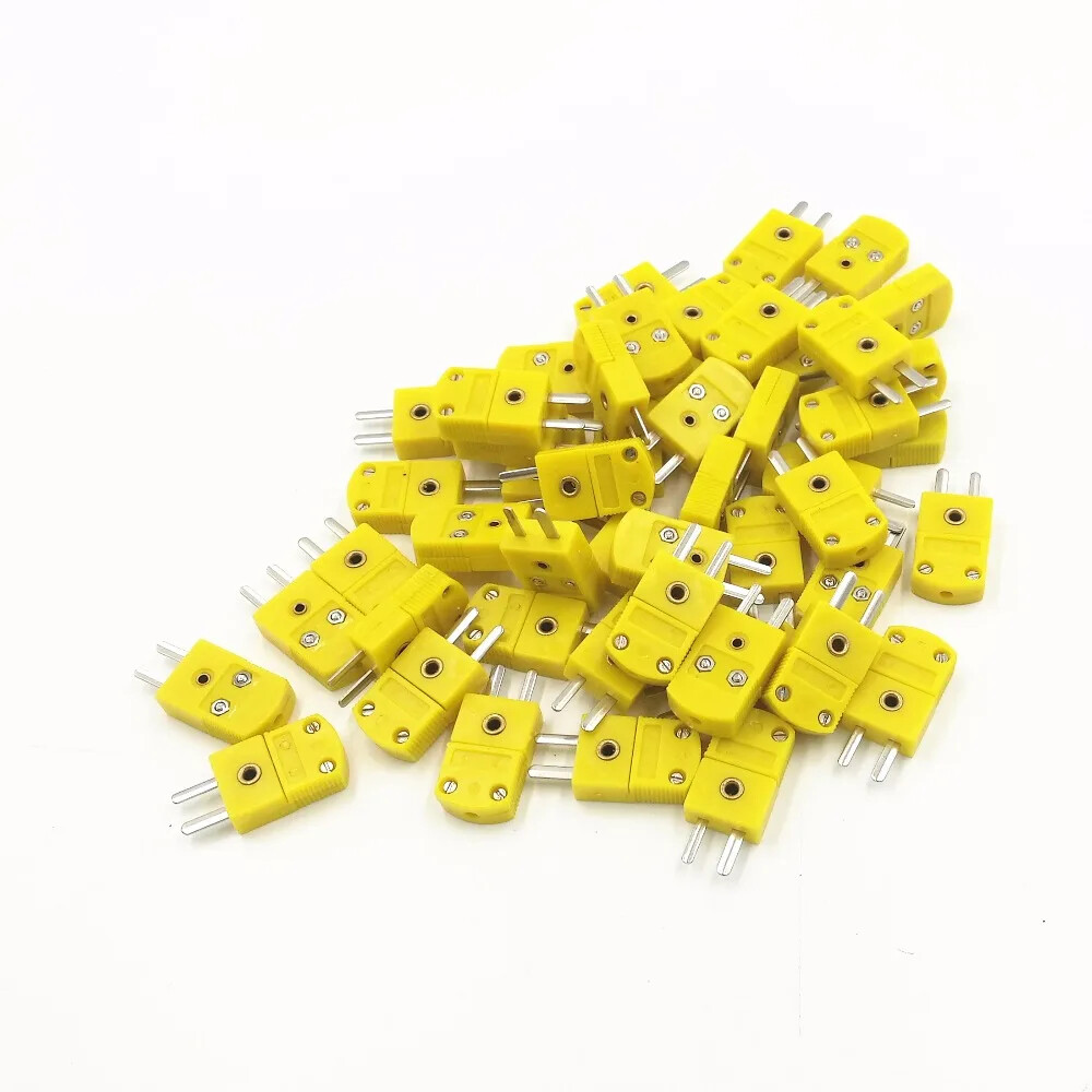 8Pcs K Type Mini Connector Plug Thermocouple Temperature Sensor socket