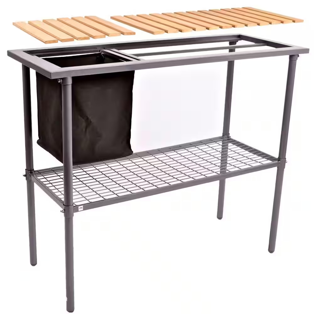 Garden and Greenhouse Composite Wood Top Potting Bench / Table