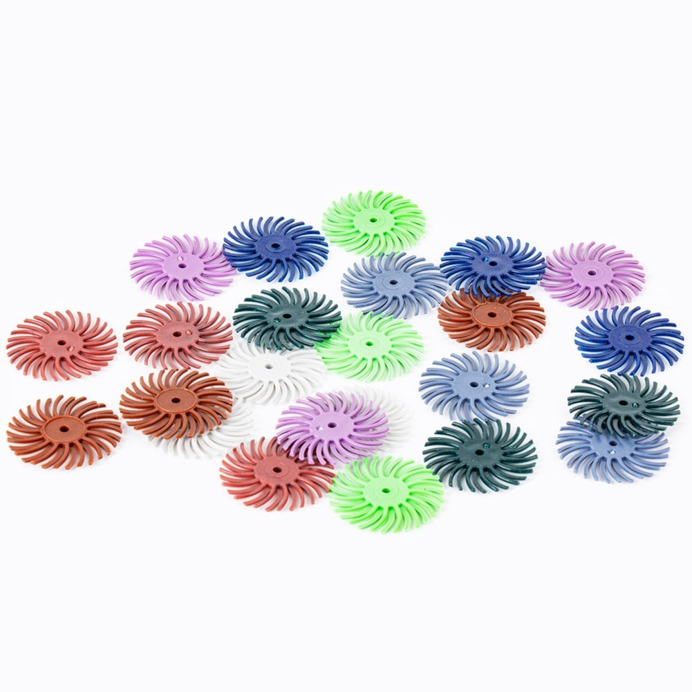 1 Inch Radial Bristle Disc Kit Abrasive Brush 3mm Shank Polishing Wheel