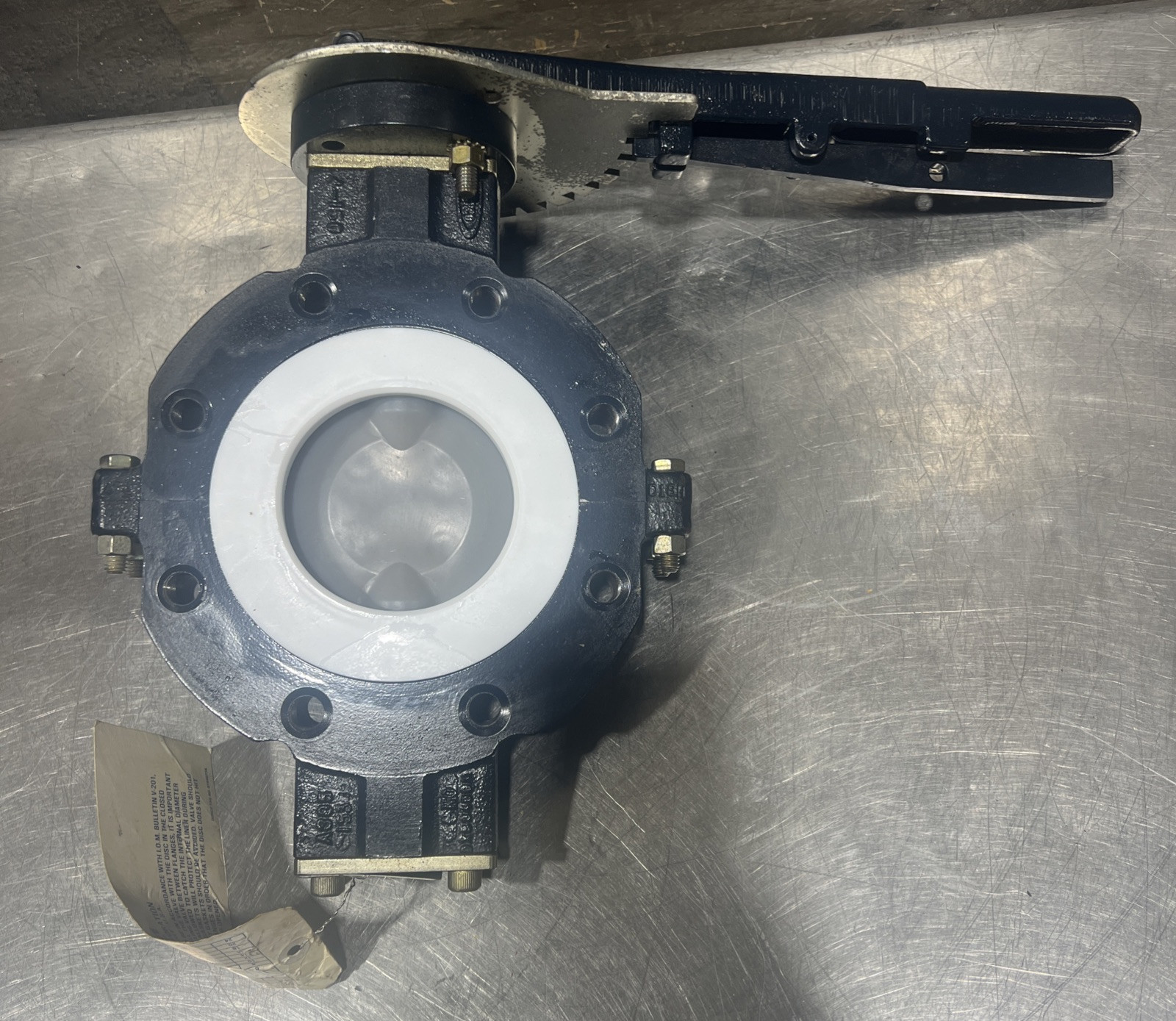 Durco / Flowserve Butterfly Valve 4BTL 489V Nos Surplus