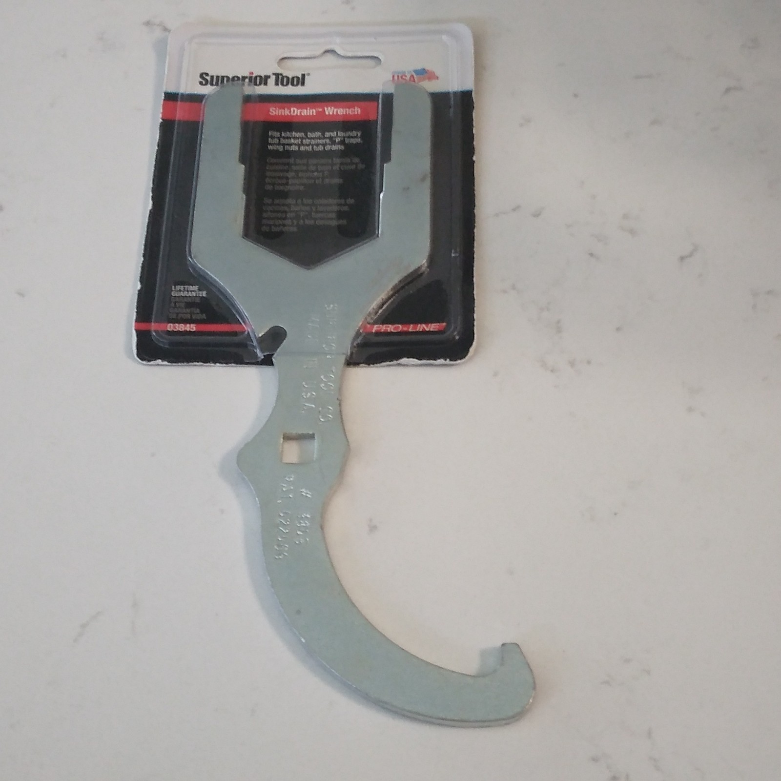 Superior Tool 03845 All-Purpose Universal Sink Drain Wrench