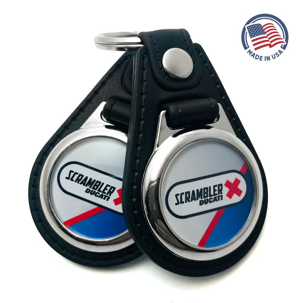 Key Fobs Key Ring Keychain for 2021 Ducati Desert Sled (2-Pack)