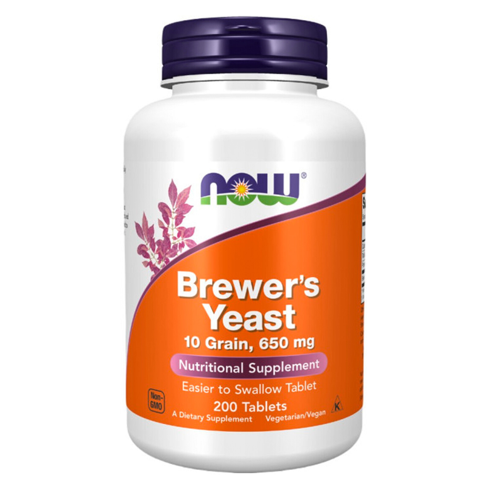 NOW FOODS Brewer's Yeast 650 mg 200 Tablets