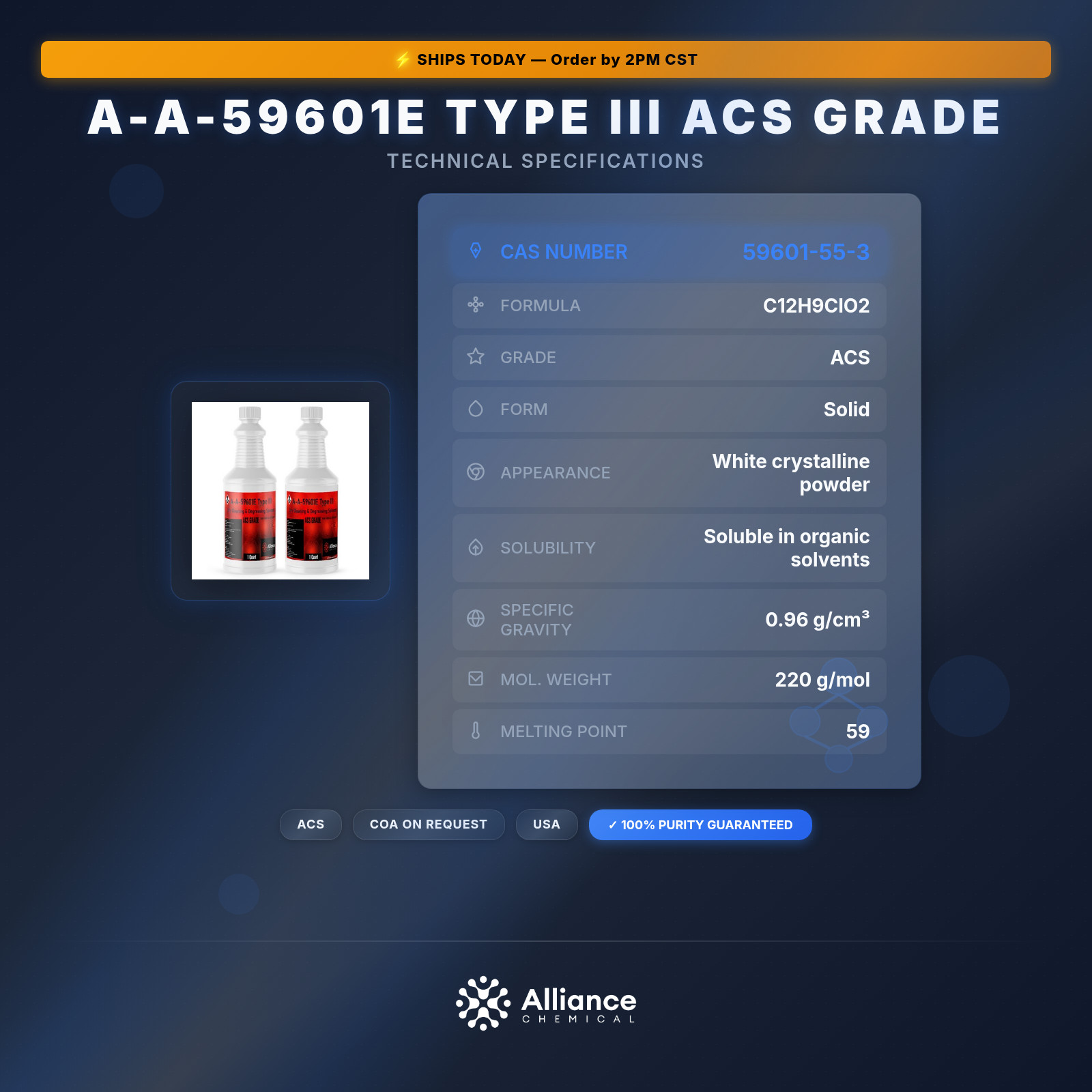 A-A-59601E Type III ACS Grade - 2 Quarts