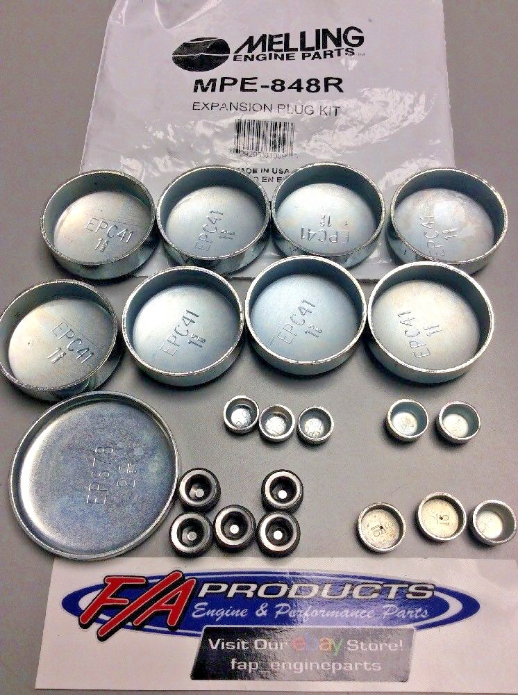 Chevy 5.0 305 / 5.7 350 VORTEC Engine 1992 2002 Freeze Plug Kit Melling MPE-848R