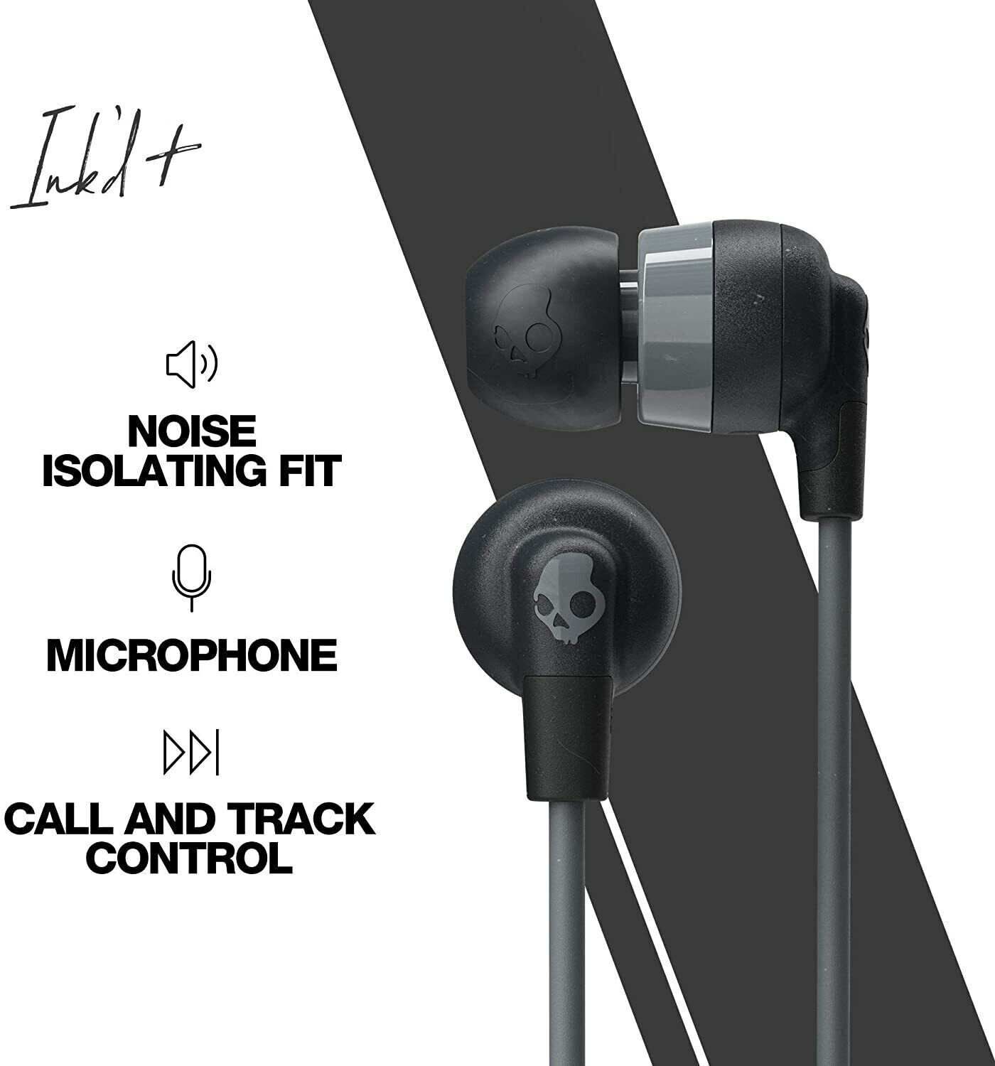 Skullcandy Ink'd Plus In-Ear Earbud - Black