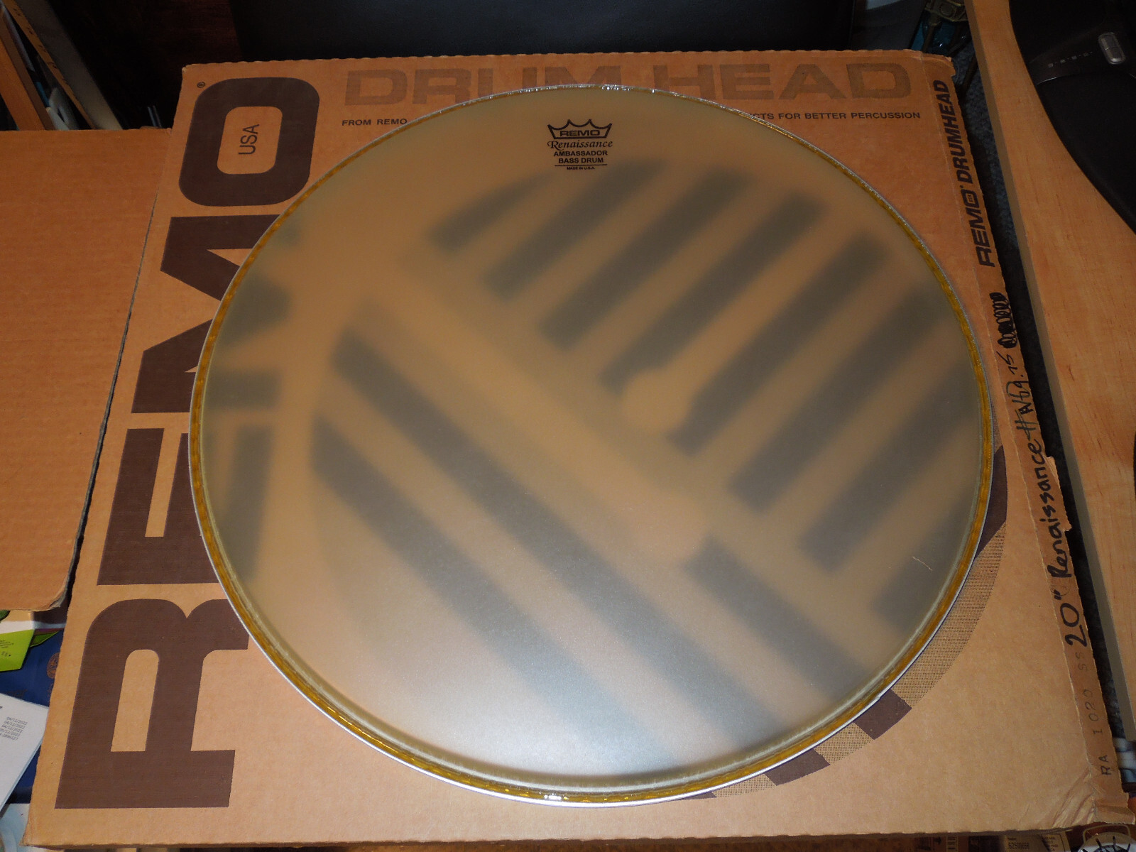Remo RA-1020-SS Renaissance Ambassador 20" Bass Drum Head - Made in the USA New