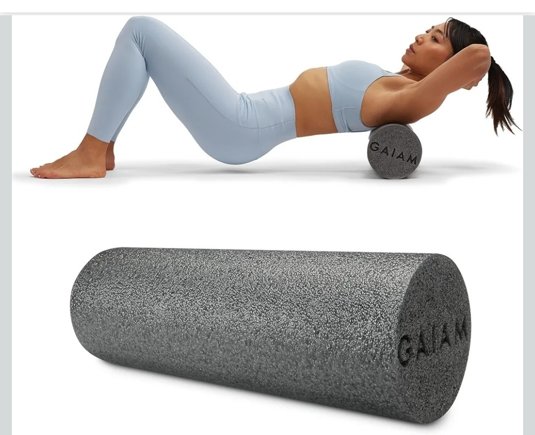 Gaiam Restore Foam Roller for Muscle Massage - Deep Tissue Muscle Massager- 18"