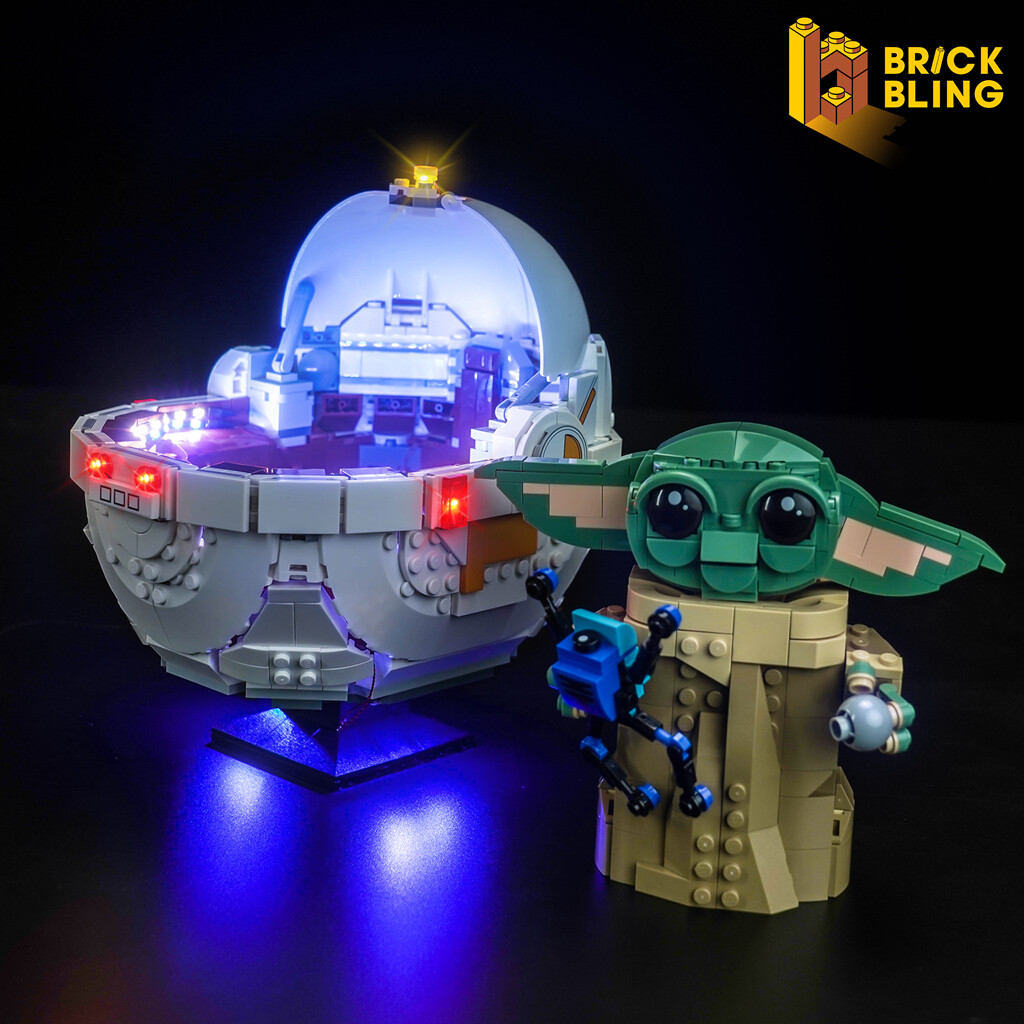 BrickBling LED Light Set for LEGO Grogu™ with Hover Pram 75403（Standard）