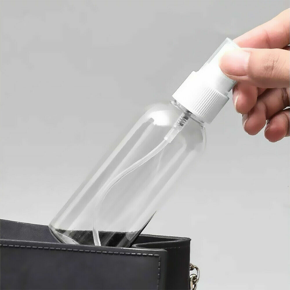 Pump Spray Bottle 100ml Travel Transparent Plastic Perfume Atomizer Empty 10 PCS