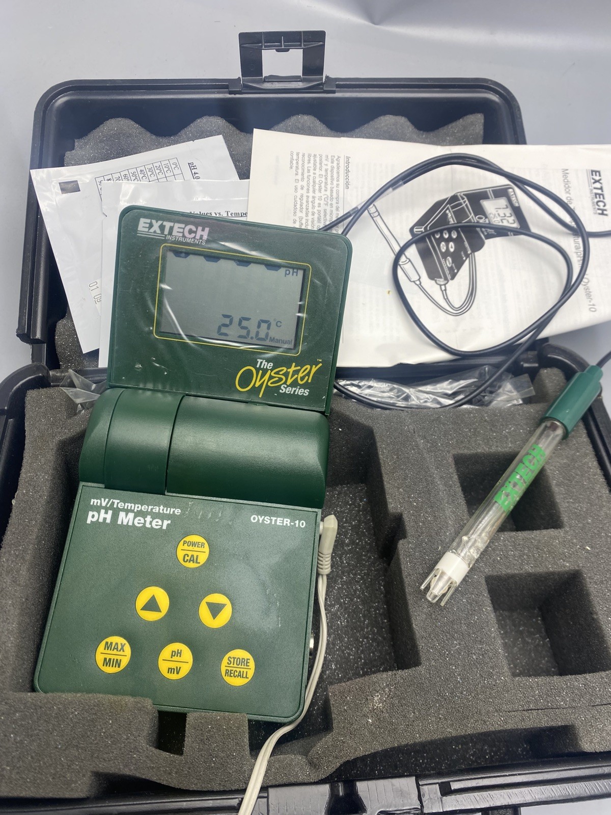 THE OYSTER 10 SERIES pH/mV EXTECH INSTRUMENTS TEMPERATURE METER**Pre-Owned**