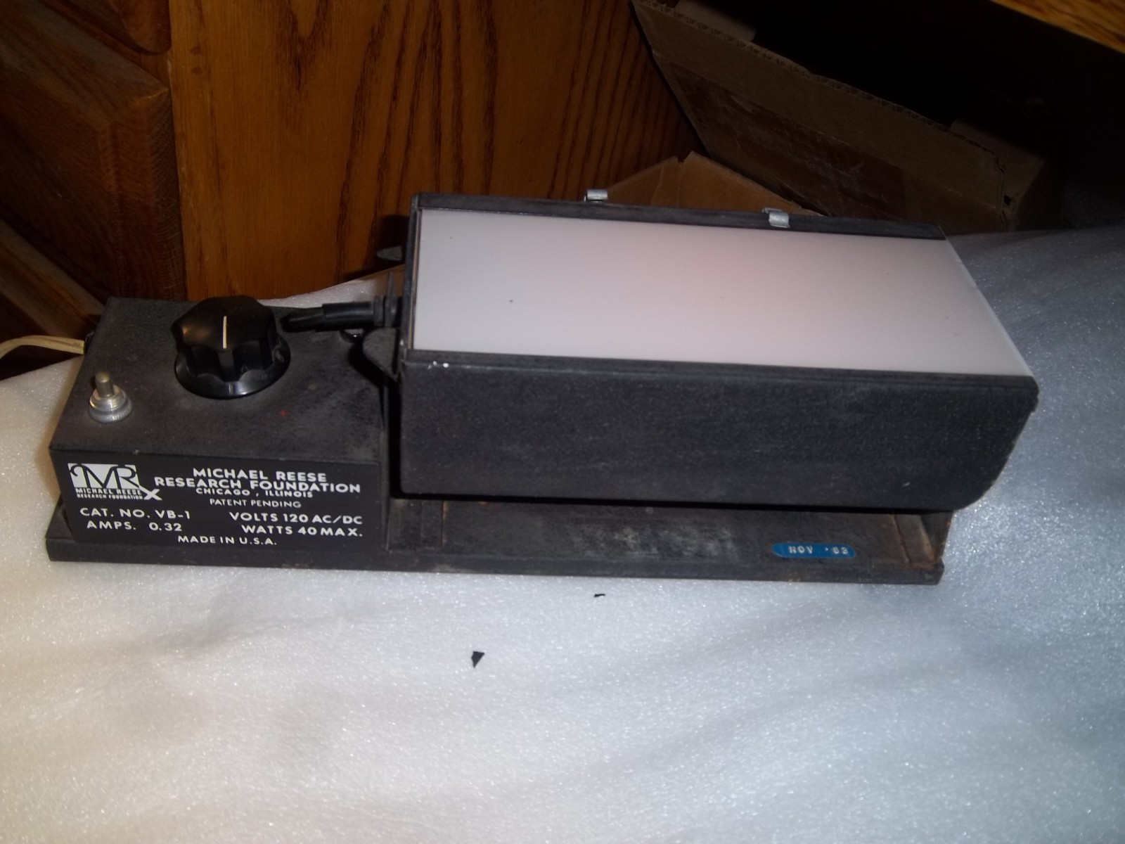 VTG old test equipment MICHAEL REESE research foundation  VB-1 (gt-95)