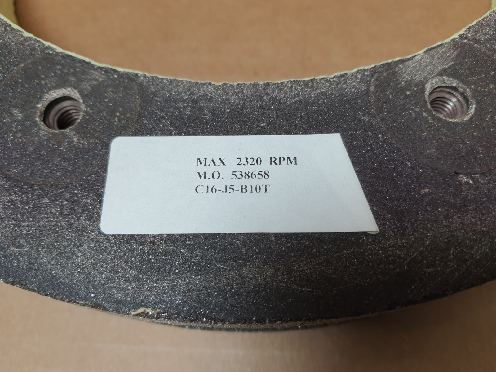 14" Nut Inserted Surfacing Stone for Early Style 950 Peterson Surface Grinders