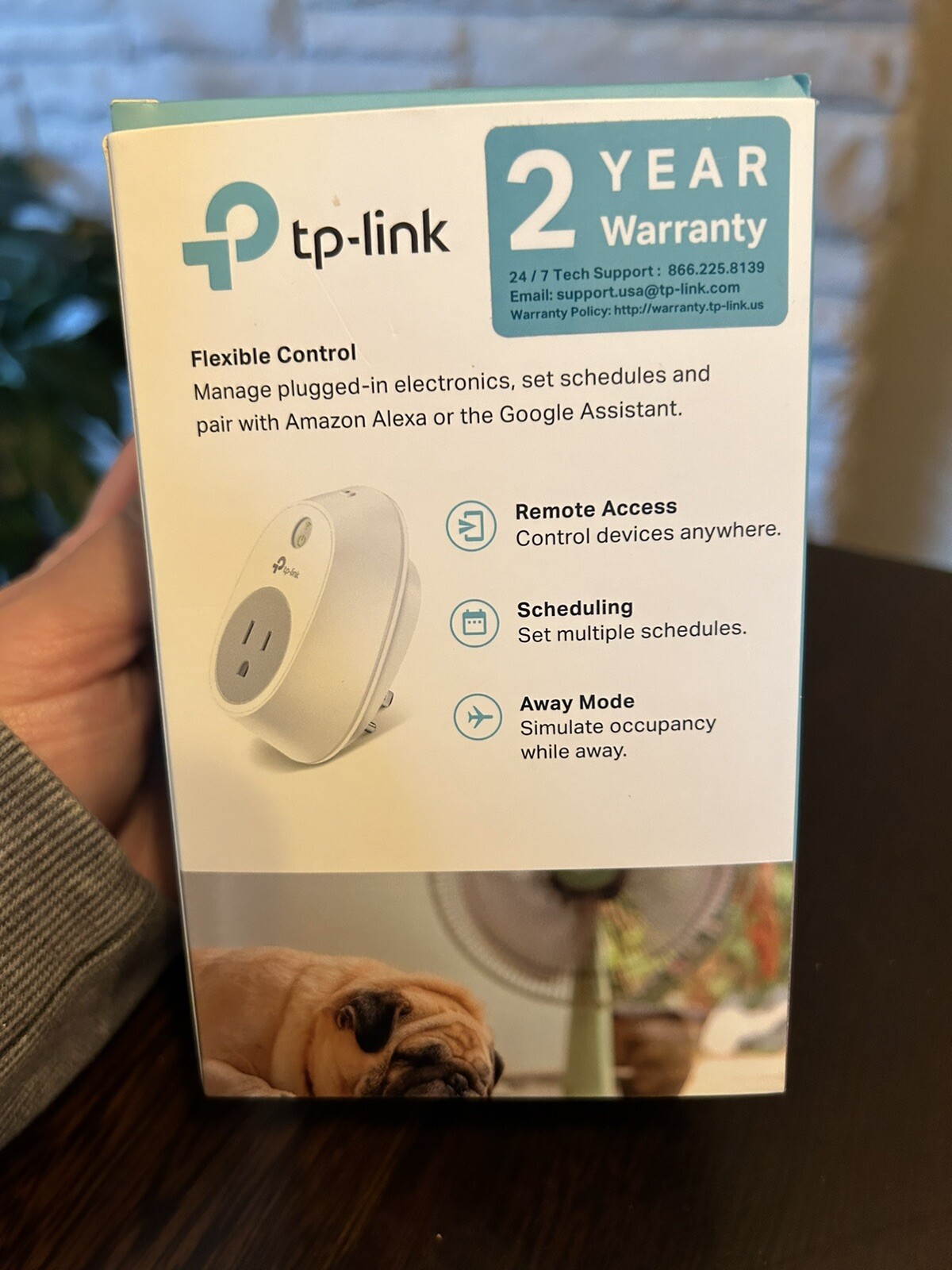 TP-Link Smart Wi-Fi Plug HS100 Alexa Google Smart Plug remote/schedule/away mode