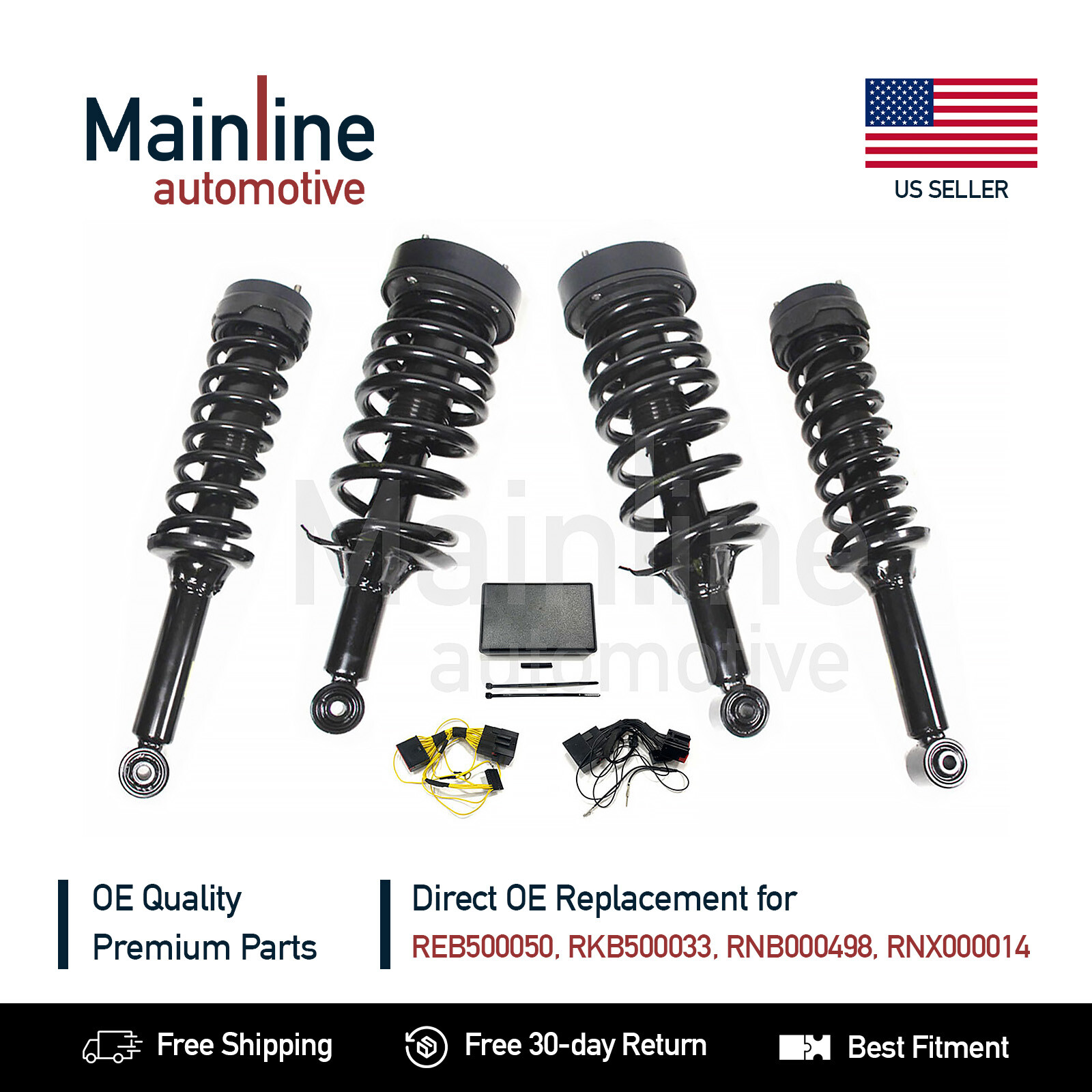 Air Strut to Coil Spring Conversion Kit for Land Rover LR3 & LR4 WITH BYPASS EBM