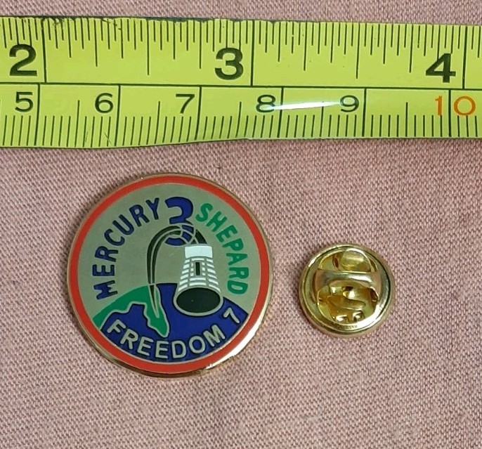 Mercury 3 Freedom 7 Alan Shepard NASA Space Crew Pin