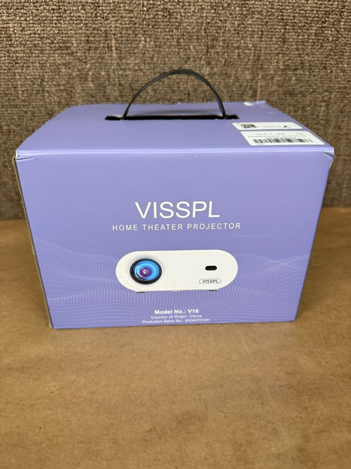 VISSPL Mini Projector Full HD 1080p Video Projector model V16