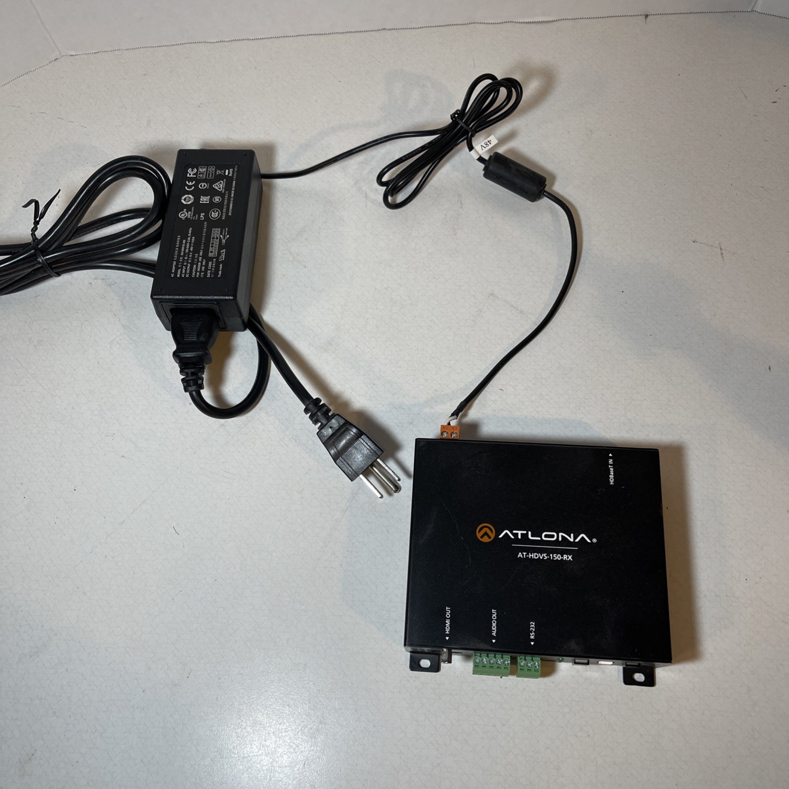 Atlona AT-HDVS-150-RX HDBaseT Receiver Scaler  Power Supply Office Business