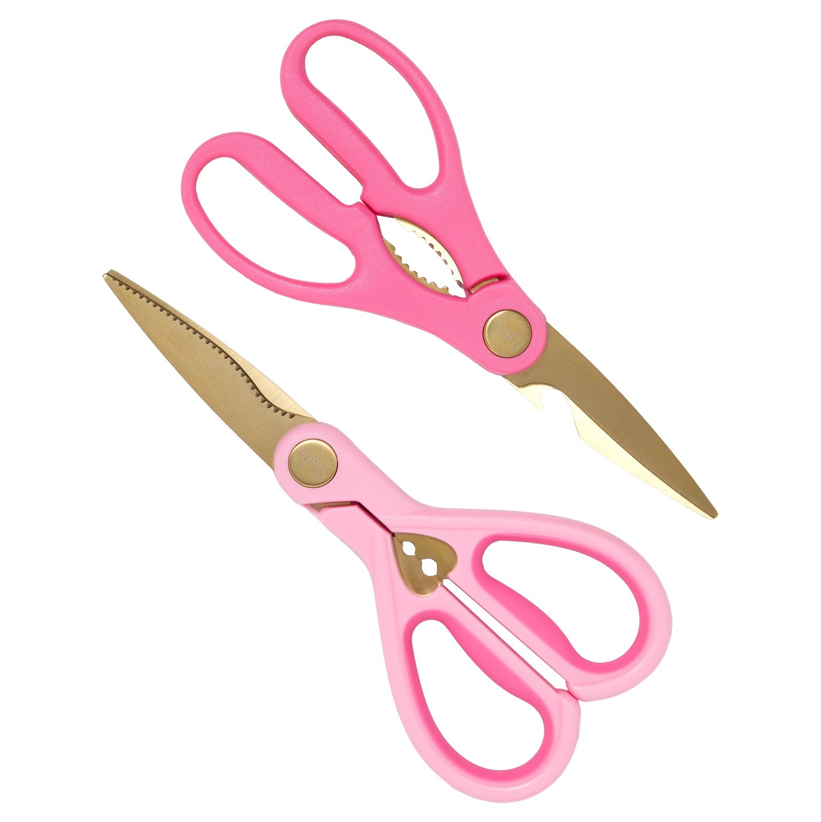 Paris Hilton All Purpose Kitchen Shears, Premium Stainless Steel Pink, Pink