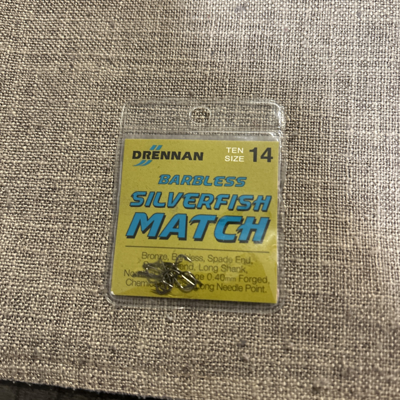 Drennan Silverfish Match Barbless Spade Size 14
