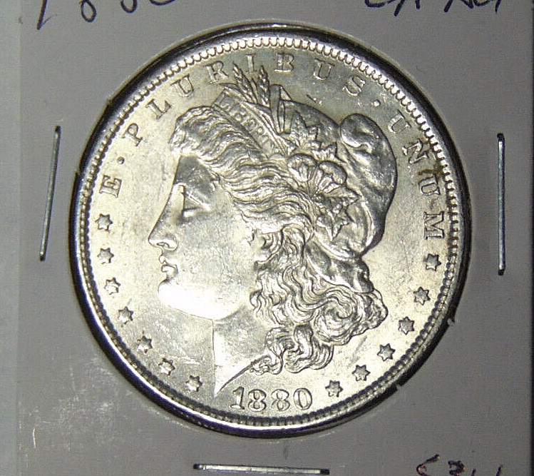 Choice AU 1880-P Morgan Silver Dollar About Uncirculated Philadelphia (71824)