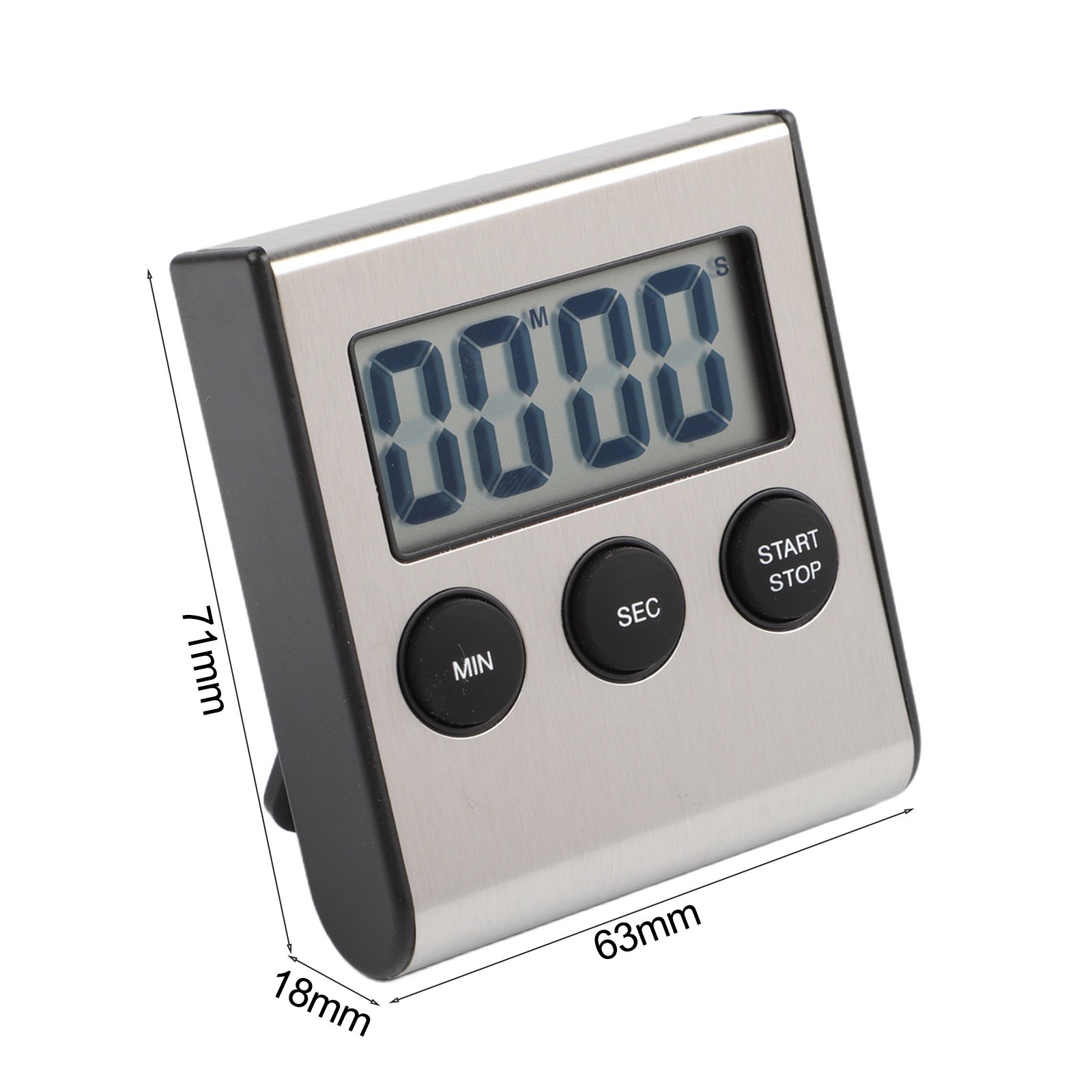 Digital Timer For Cooking Study Exercise Magnetic Alarm Clock With Large Digits