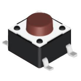 20Pcs DTSM-65S-V-T/R Tactile Switches Surface Mounting Type 6*6