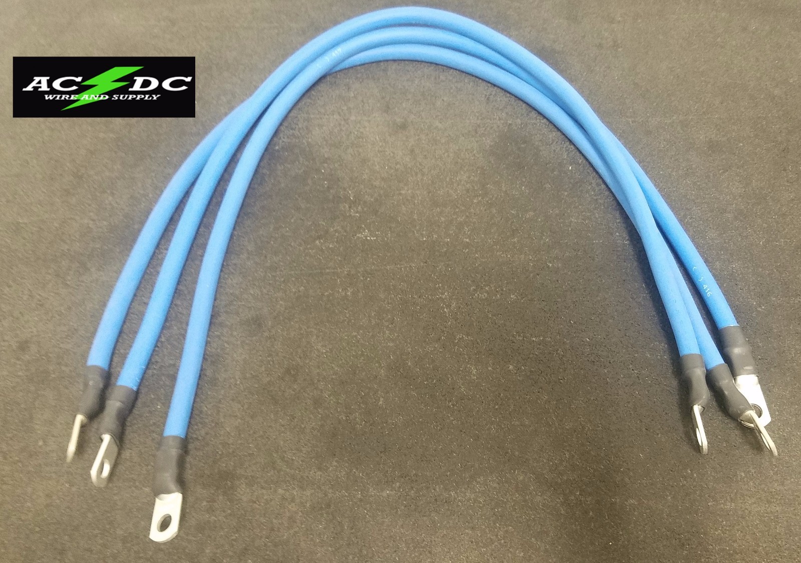 Club Car Precedent Golf Cart -Battery Cable Set 4 GAUGE  (3 - 26"BLUE)