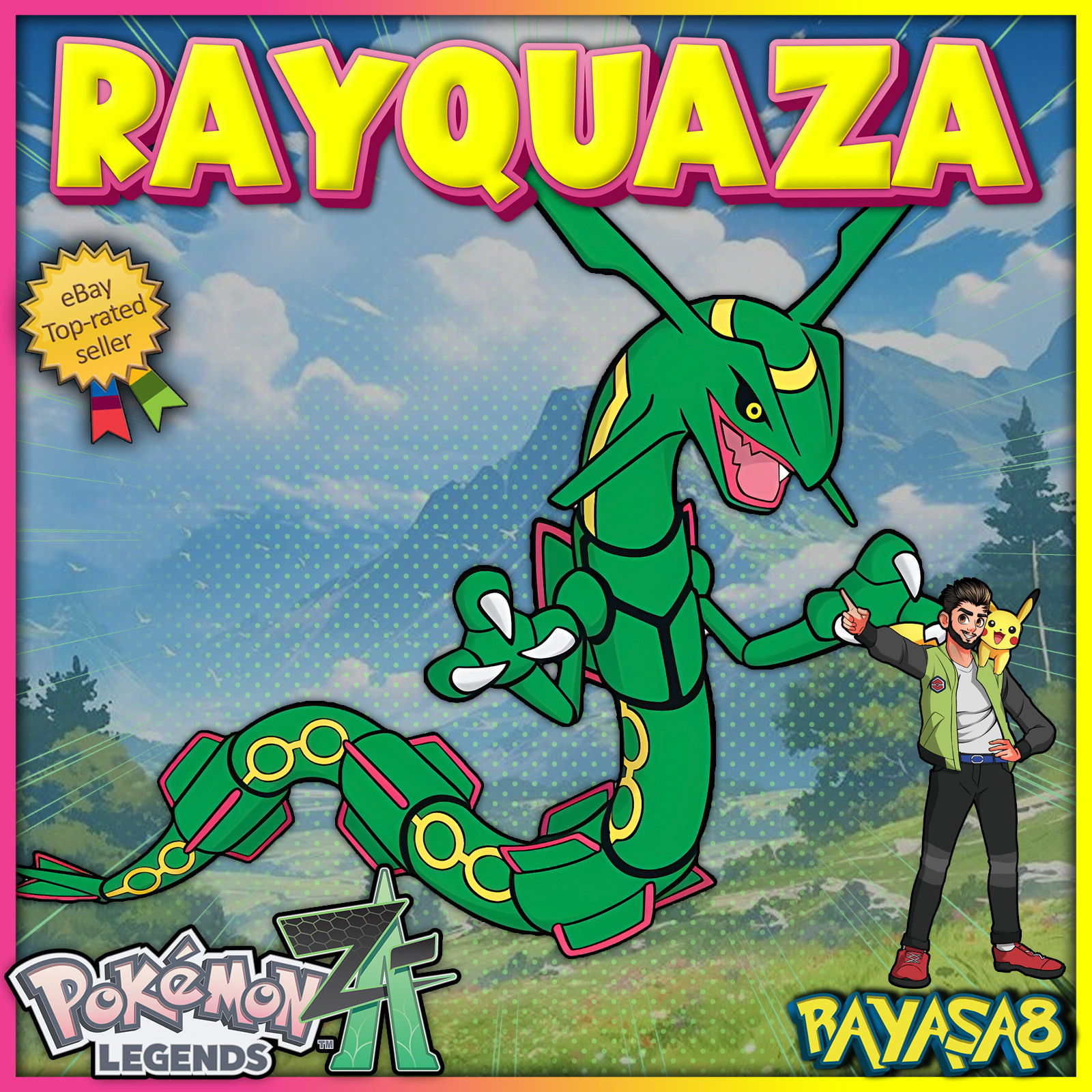 Rayquaza Legendary Pokemon Legends ZA  Best Stats mega Home🌟