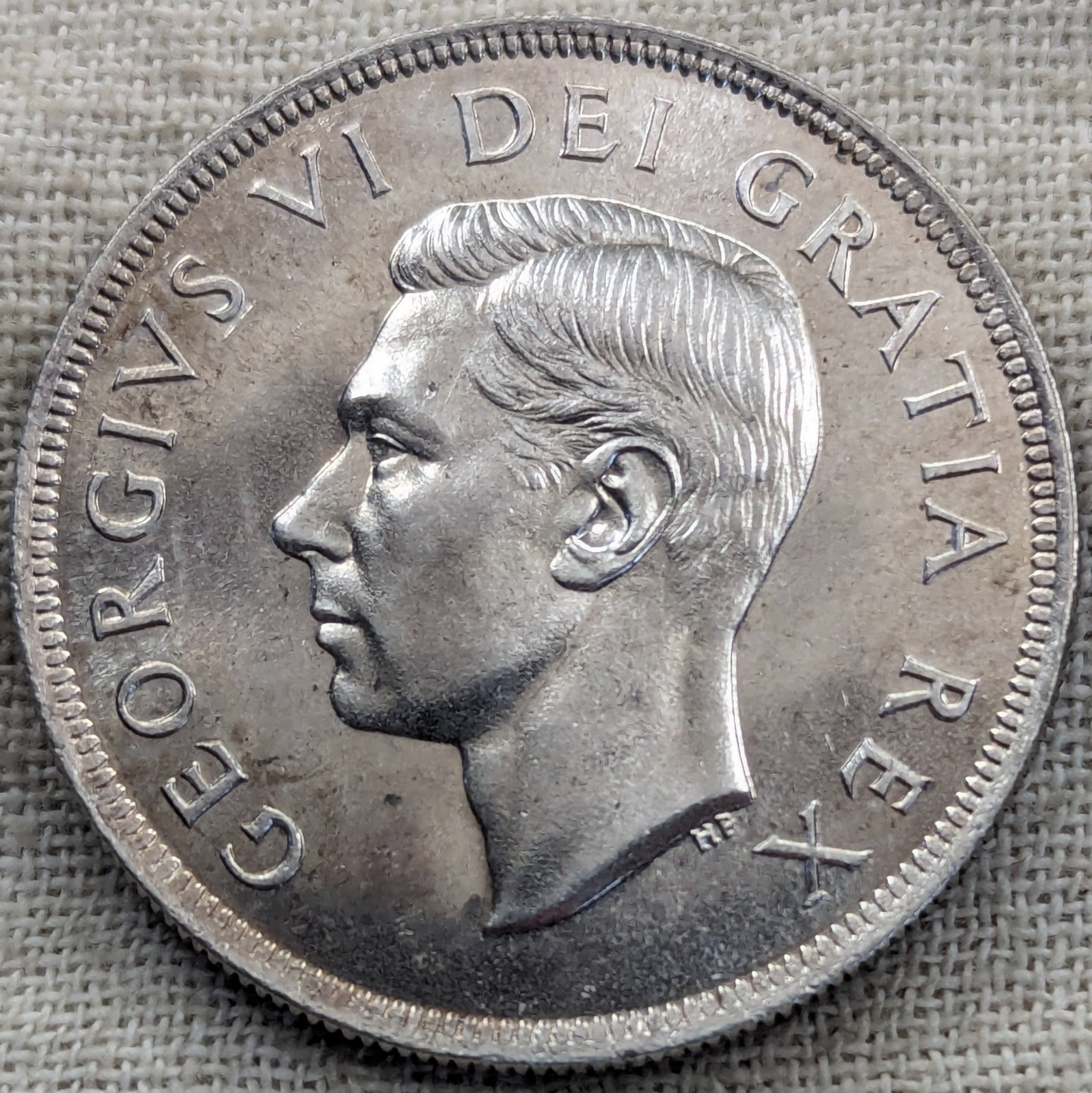 1949 Canada Silver Dollar UNC BU : Proof-Like, Uncirculated - Low Mintage 672K
