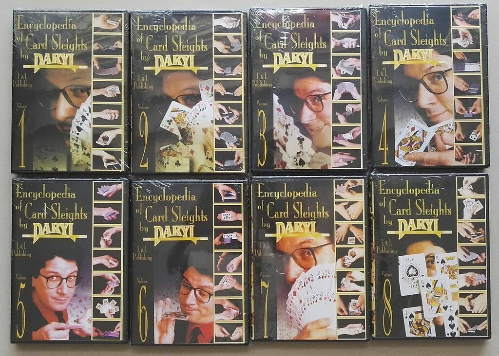 Factory Sealed DVD Encyclopedia of Card Sleights Vol. 1-8 Daryl Magic Daryl Best