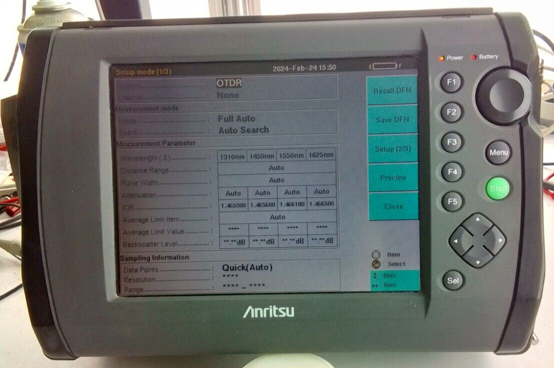 Anritsu MW9076D1 Optical time Domain Reflectometer and mainframe
