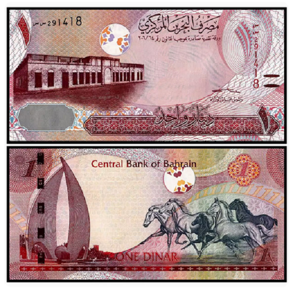 2023 Bahrain 1 Dinar P-31b NEW UNC Banknote