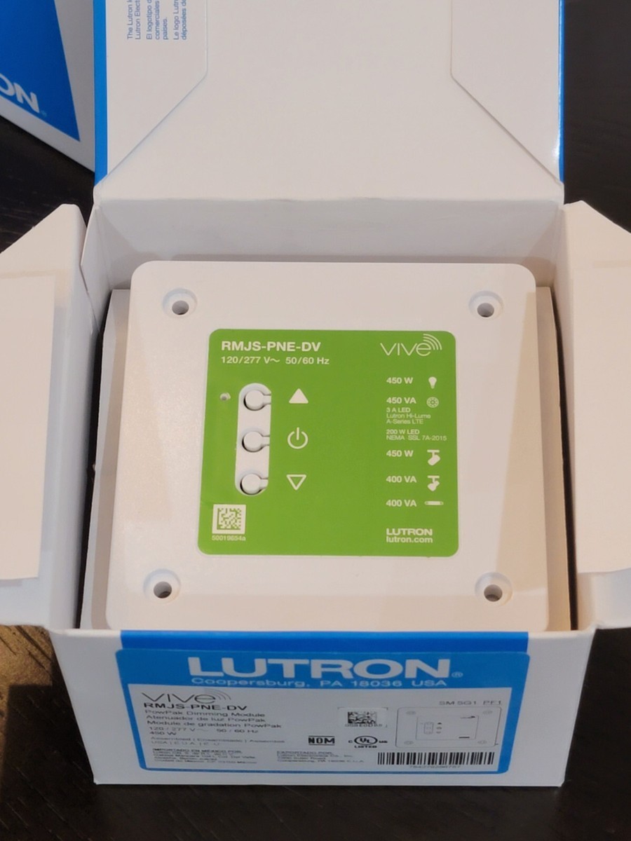 Lutron RMJS-PNE-DV Vive PowPak Phase Select Dimming NEW IN BOX SHIPS SAME DAY