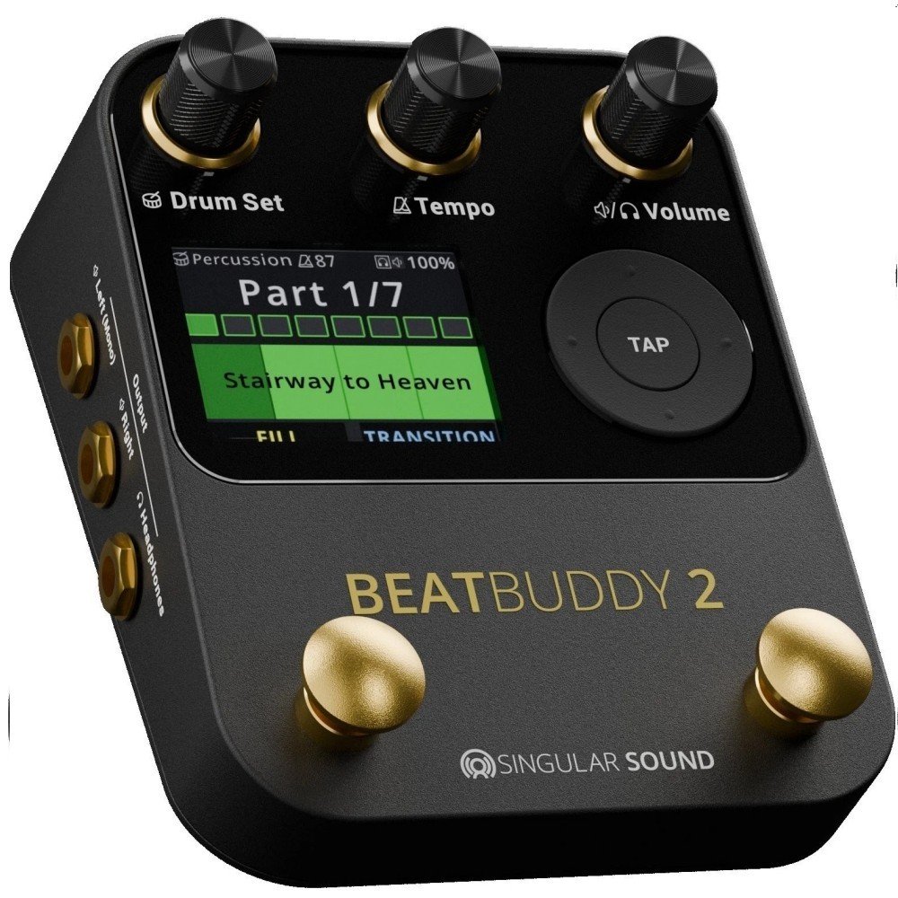 SINGULAR SOUND BEATBUDDY 2 SUPERSWITCH Bundle Floor Pedal Drum Machine System