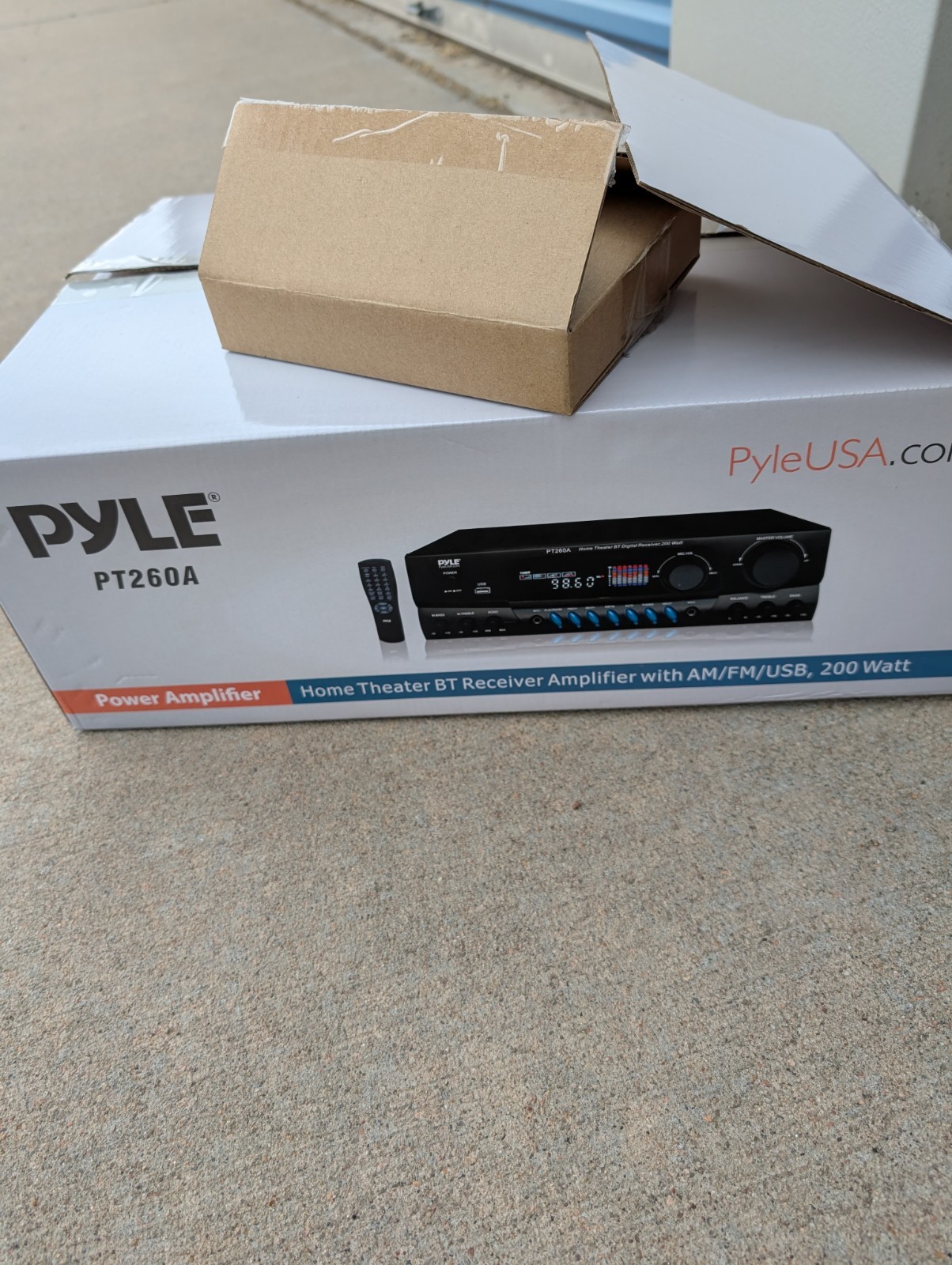 Pyle PT260A 200 W Home Theater Digital AM/FM BlueTooth Receiver