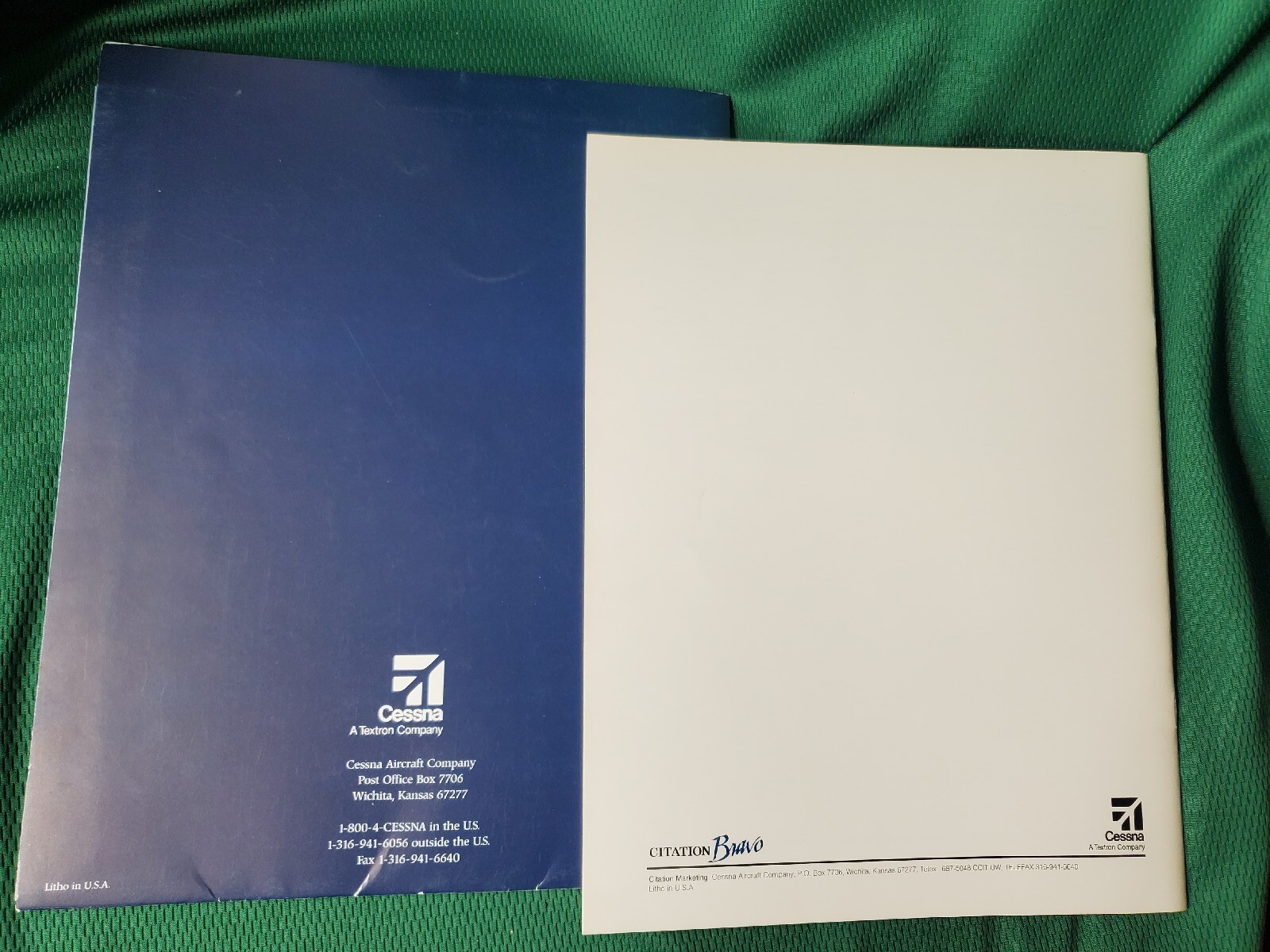 CESSNA CITATION BRAVO Brochure & Preliminary Specification & Description