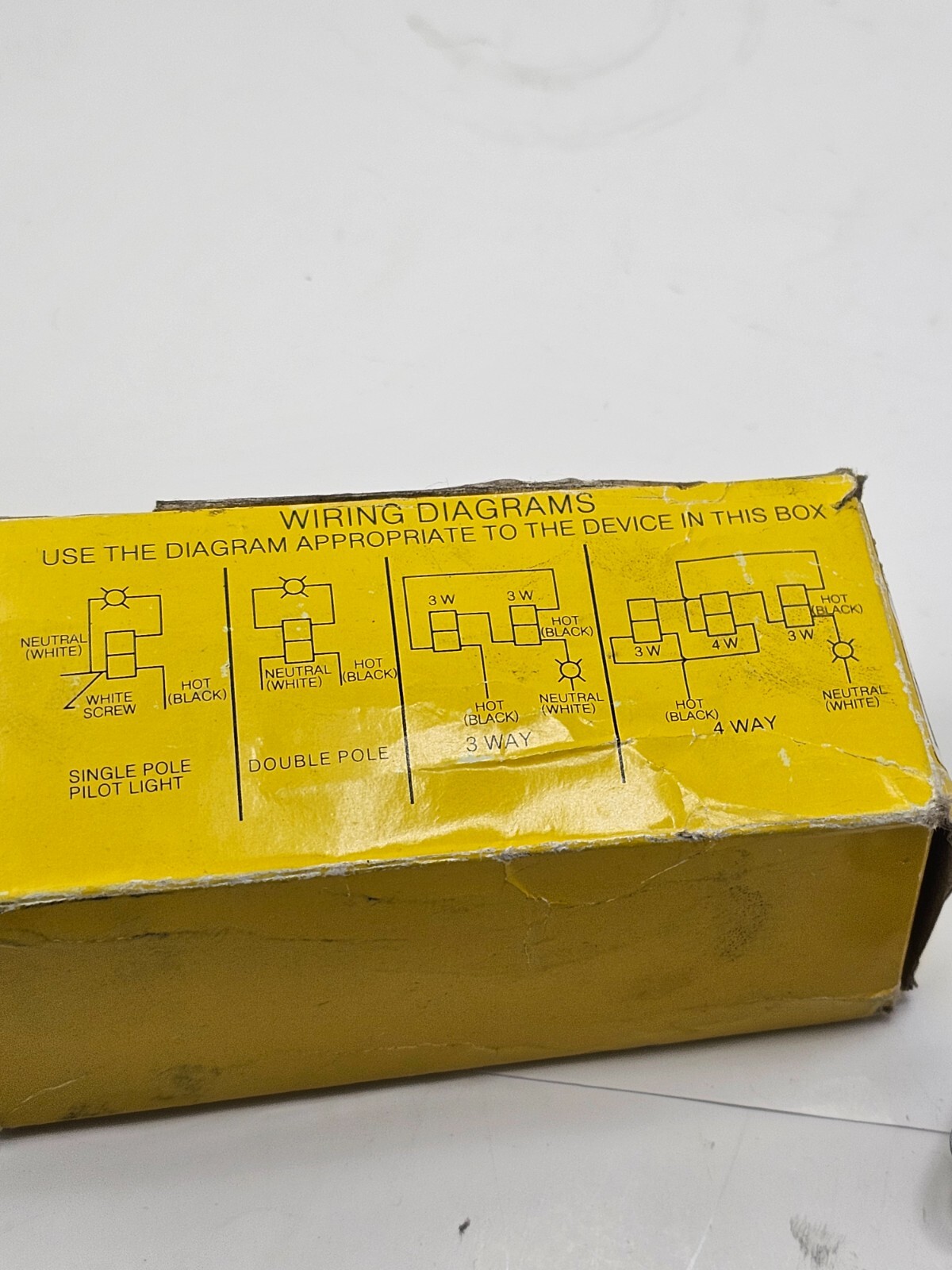Wall Rocker Switch Red 20A;Back Side 3-Way 49YL62 DS320R