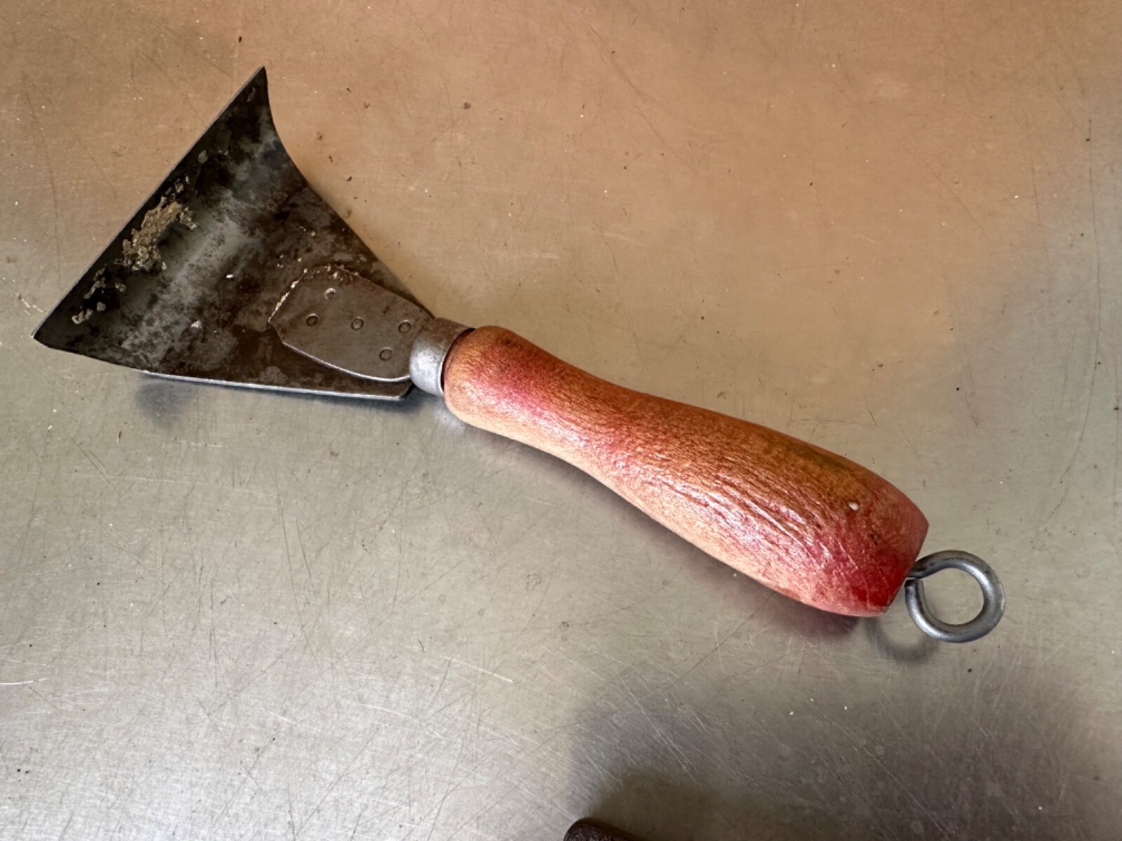 Vintage Hassco Scraper Knife Wood Handle #29