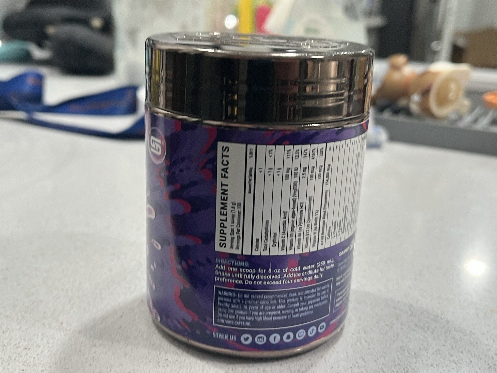 Gamersupps Lean Original Packaging OPENED and EMPTY