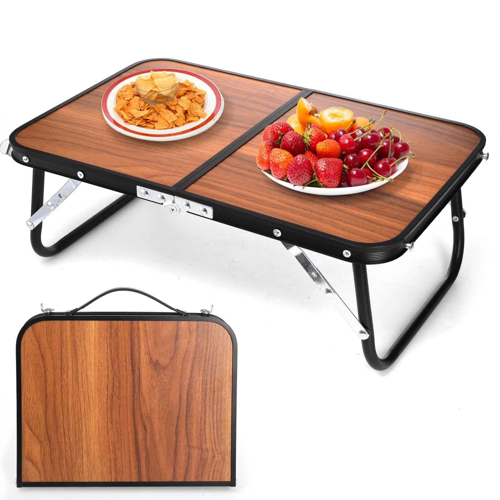 Folding Camping Table, Mini Portable Beach Table with Carry Handle, Ultraligh...