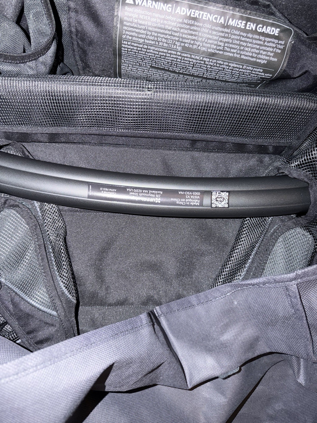 READ DESCRIPTION UPPAbaby Vista V3 Stroller Gray Greyson