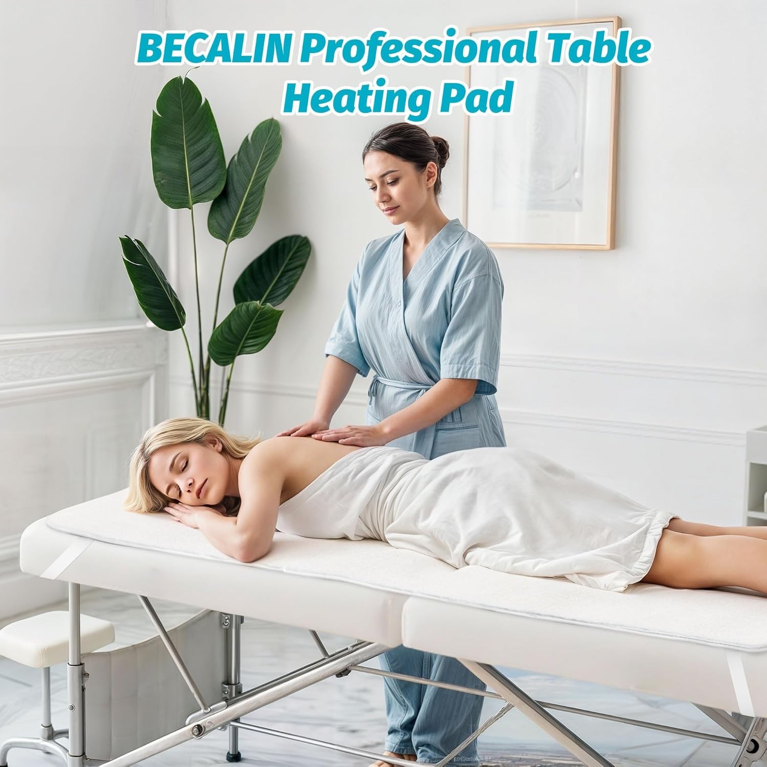 Massage Table Warmer Heating Pad Professional SPA Massage Bed Warmer with Tim