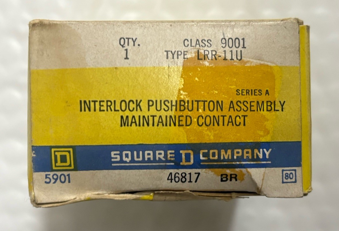 Square D Interlocked Push Buttons 9001 LRR-11U