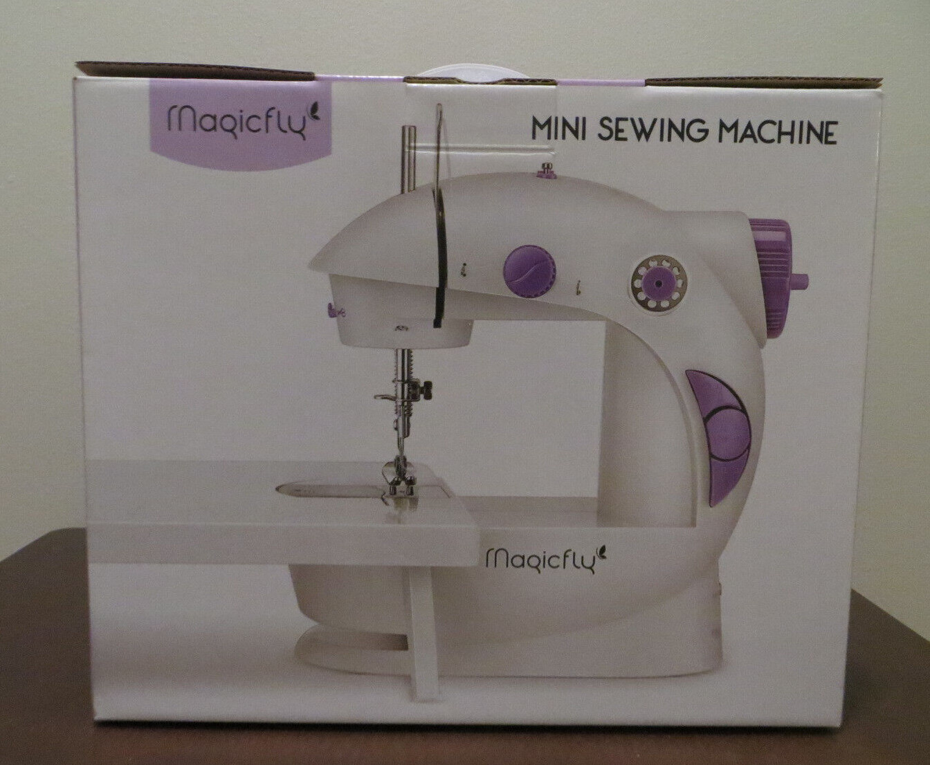 Brand New Magicfly Mini Sewing Machine for Beginner Portable, Small White Purple