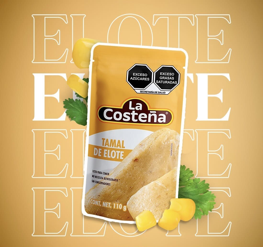 5X TAMALES DE ELOTE - Sweet Corn Tamales - 110g Each One (Pack of 5)