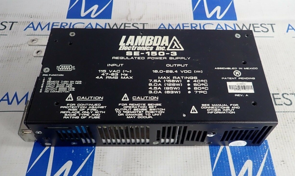 Lambda Electronics SE-150-3 Regulated Power Supply